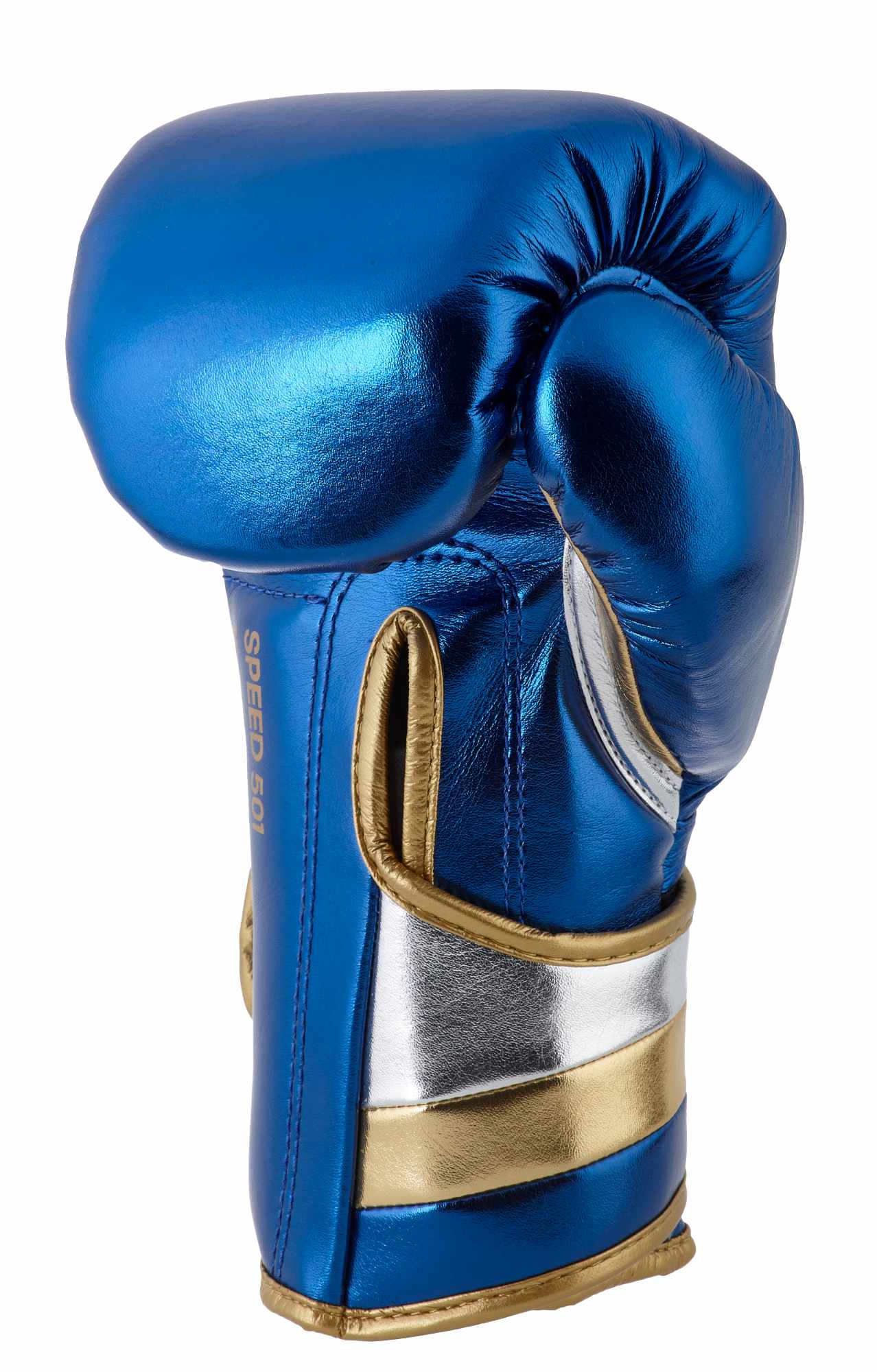 adidas boxing gloves Speed 500 blue/gold microfibre, ADISBG501