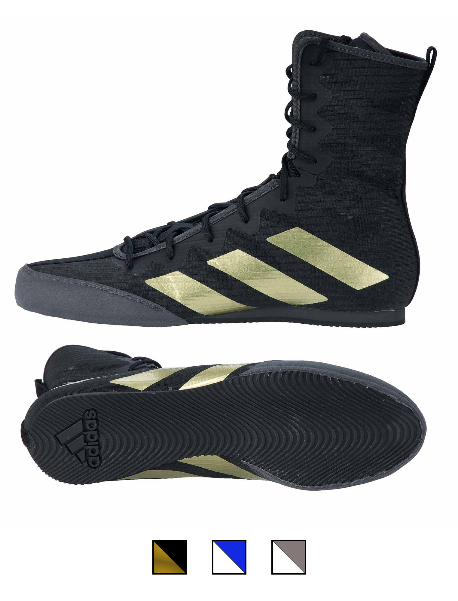 adidas boxing shoes Box Hog 4 black/gold, GZ6116