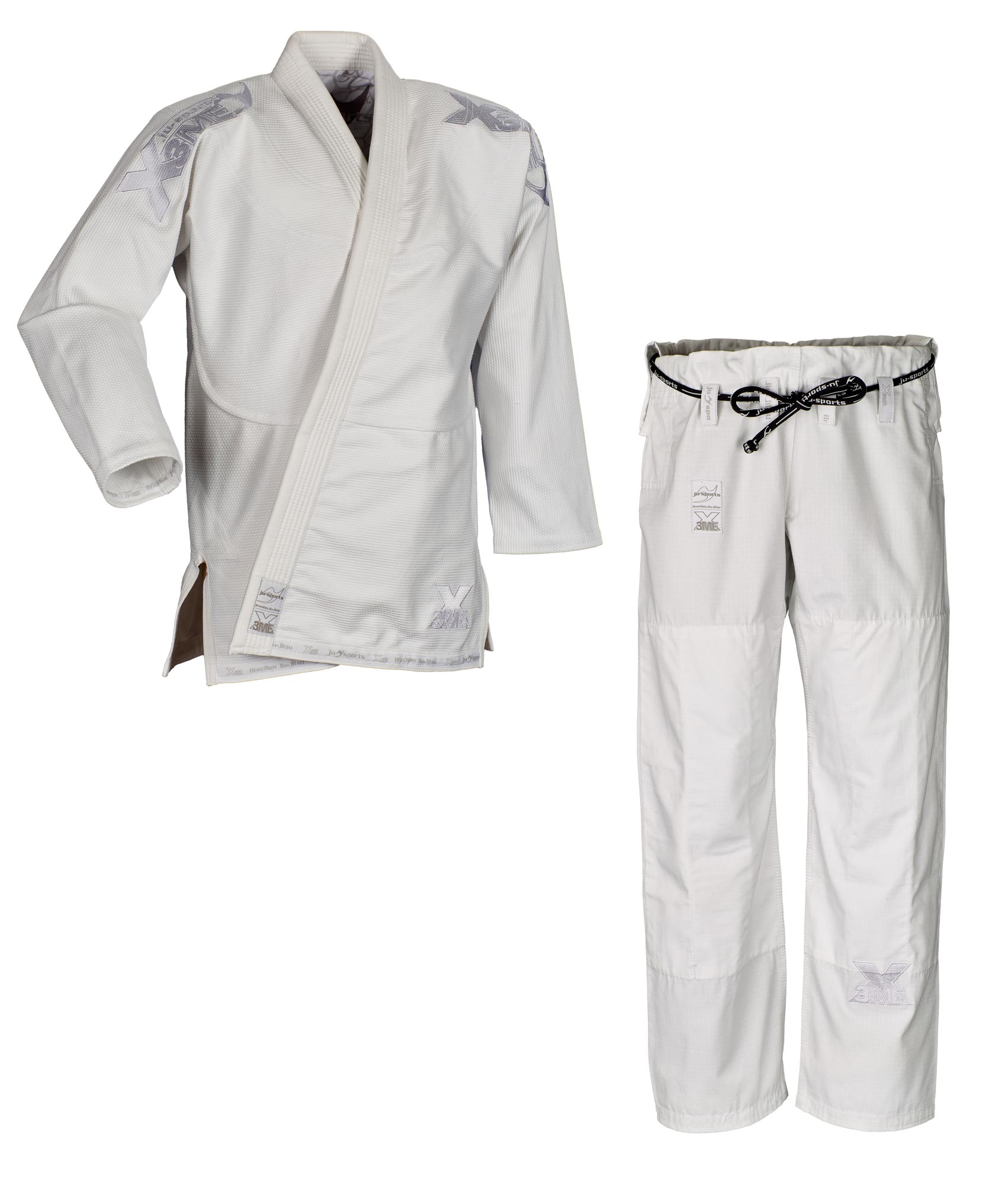 Brazilian jiu-jitsu gi Extreme white/white  2.0