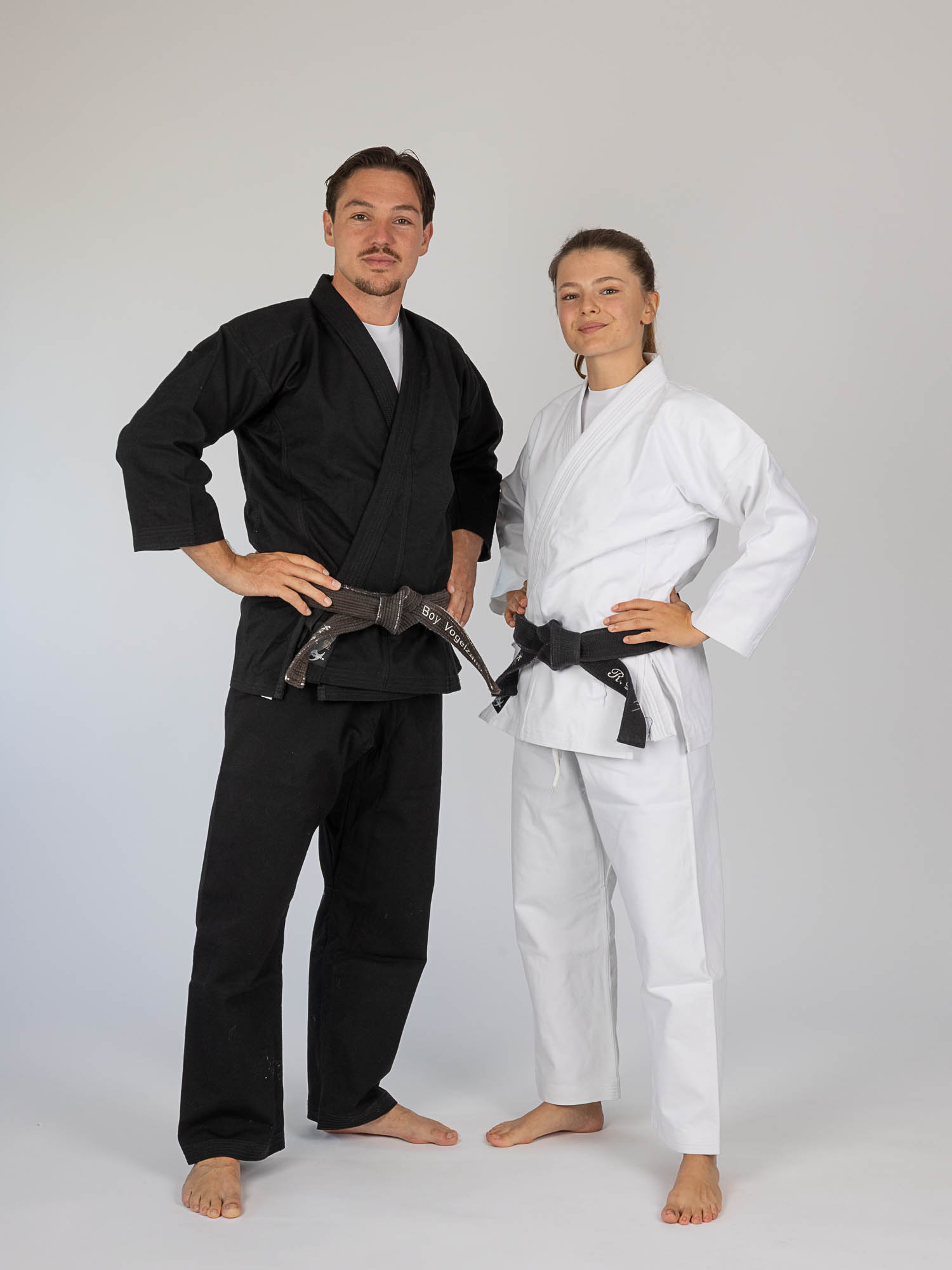 Judoanzug, Judo Gürtel, Schwarz, Weiß, Sportbekleidung