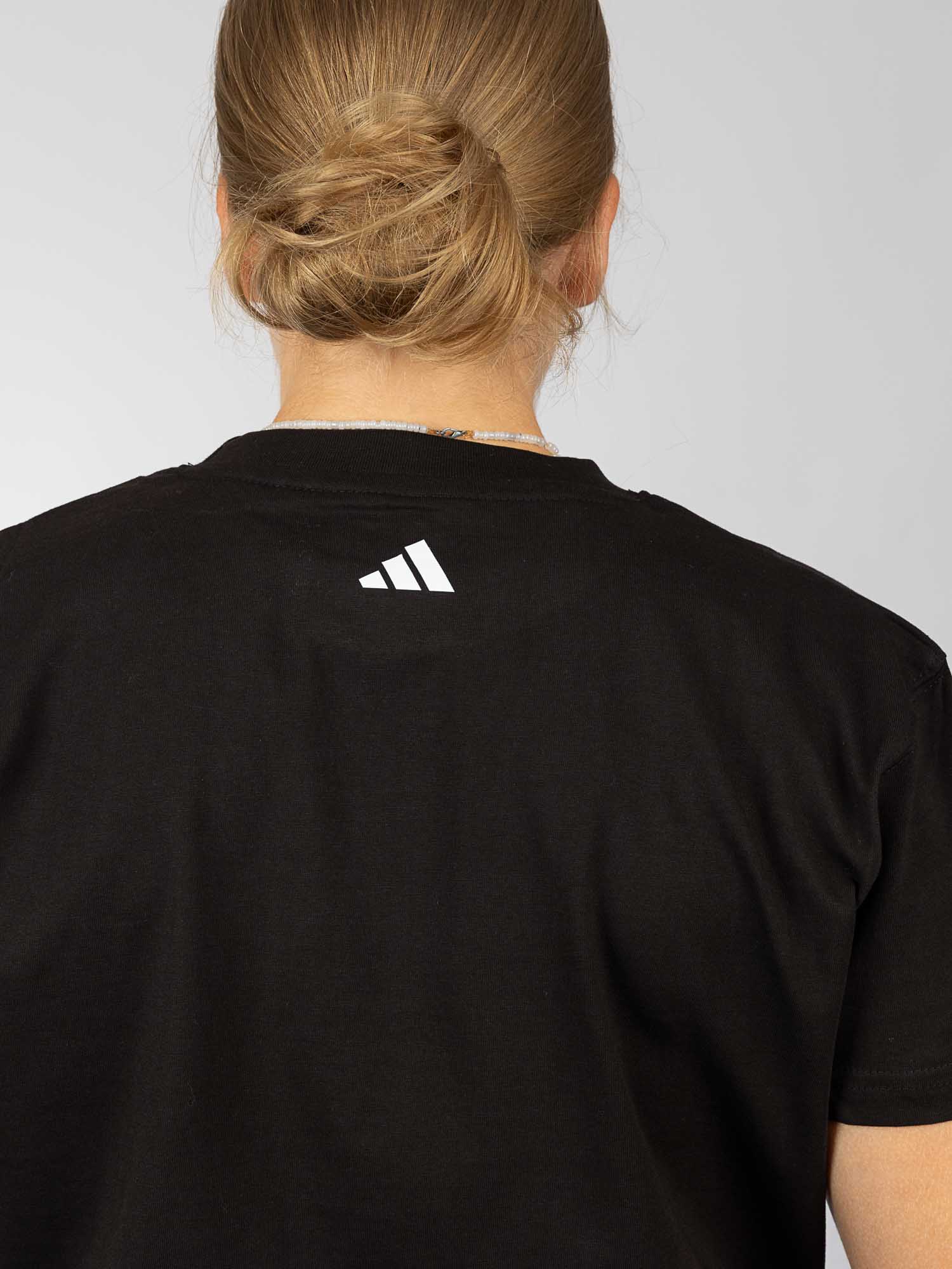 T-Shirt, Back, Black, Logo, White logo