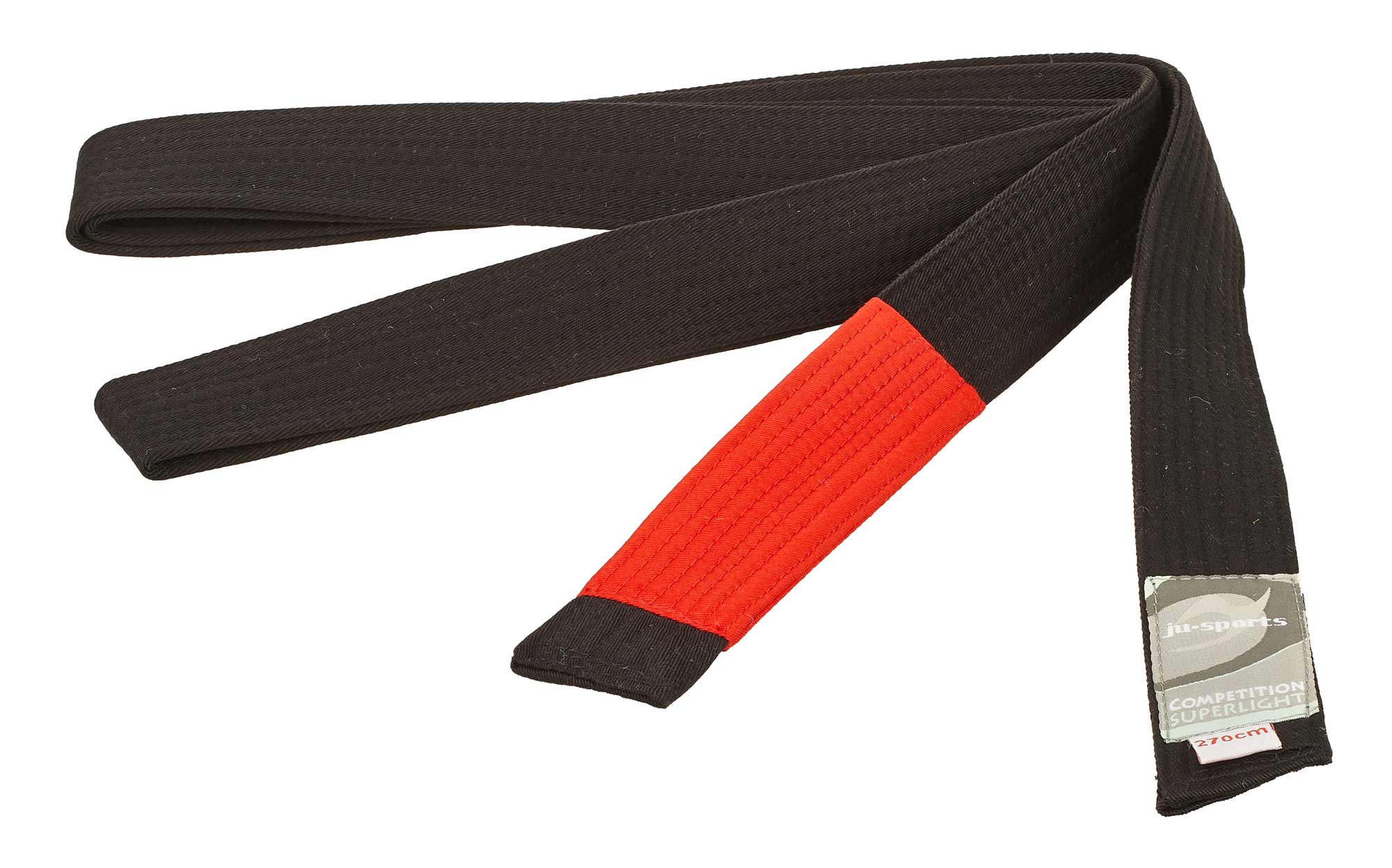 Ju Sports BJJ Gürtel Competition superlight schwarz 270 cm