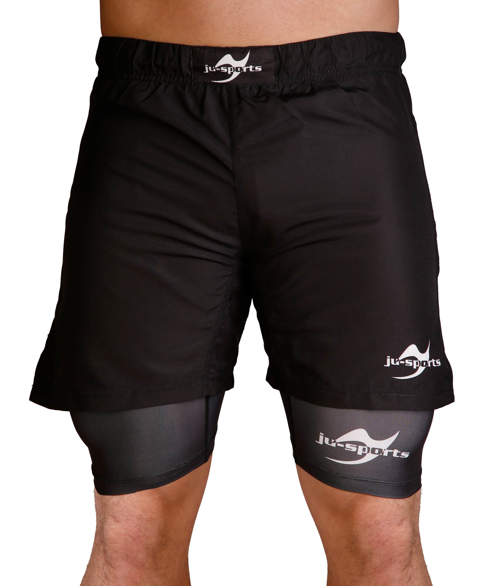 Grappling shorts double unisex black/black | S | 1007501