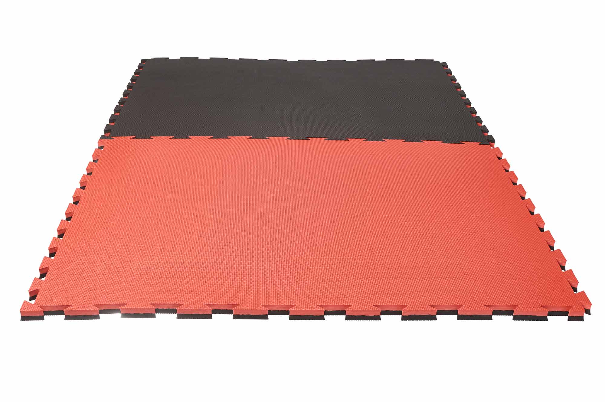 Puzzlematte Pro Grappling 2 cm Crosstexture schwarz/rot Wendematte