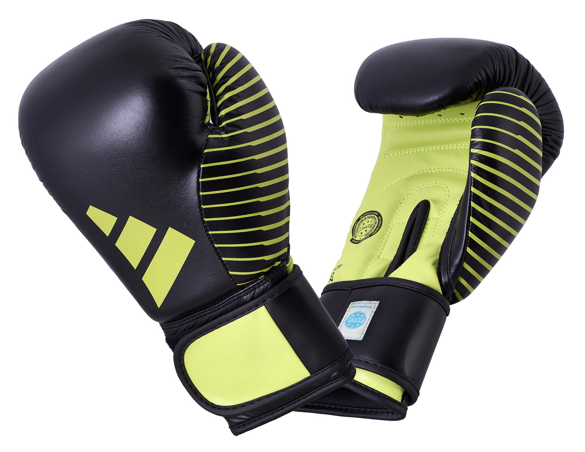 adidas kickboxing competition glove black/neon green adiKBWKF200