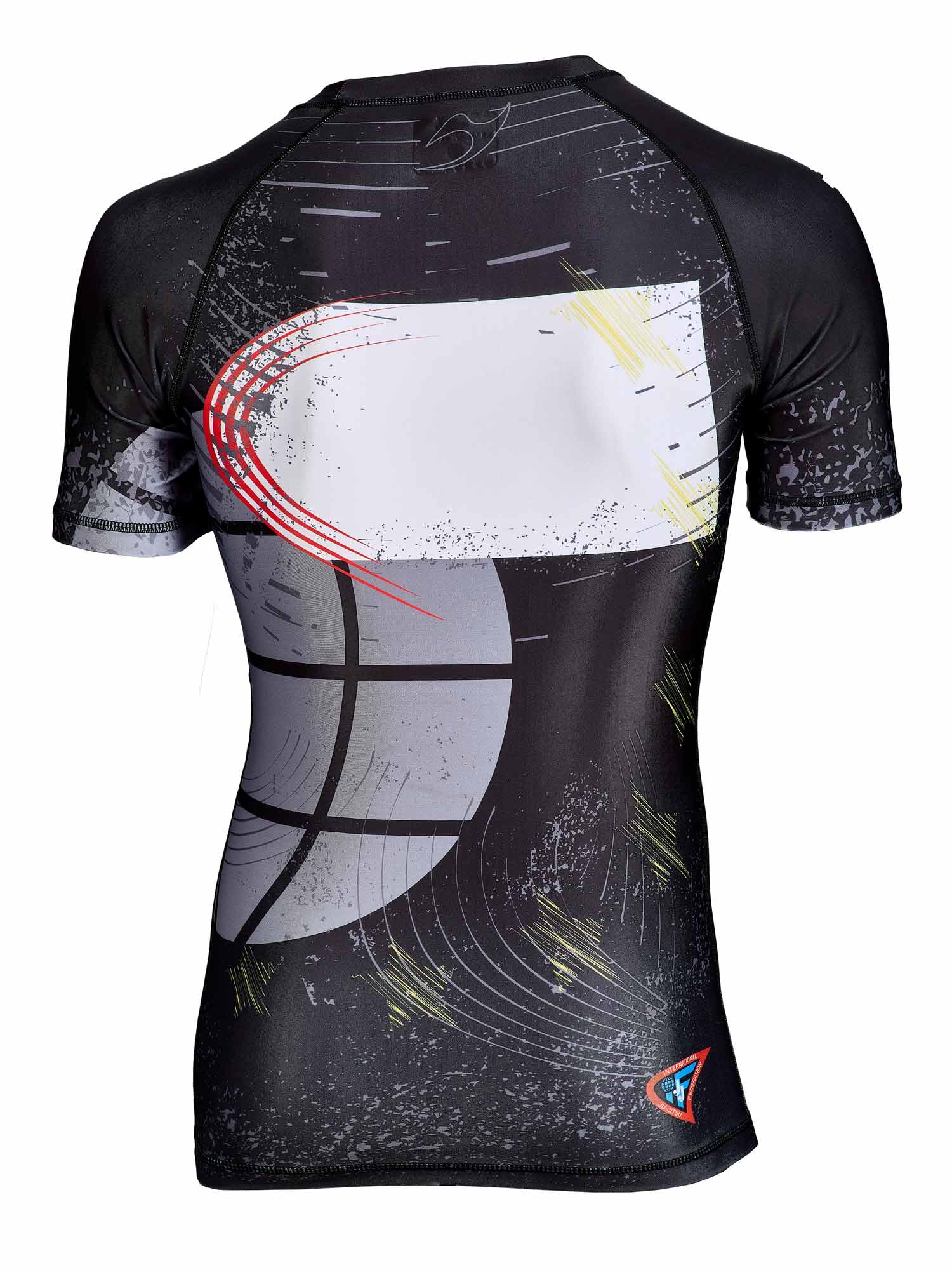 Rashguard kurzarm schwarz - JJIF approved