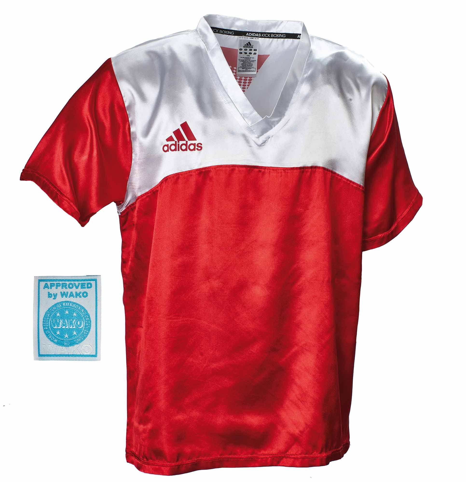 adidas kick boxing shirt adiKBUN100S, red/white