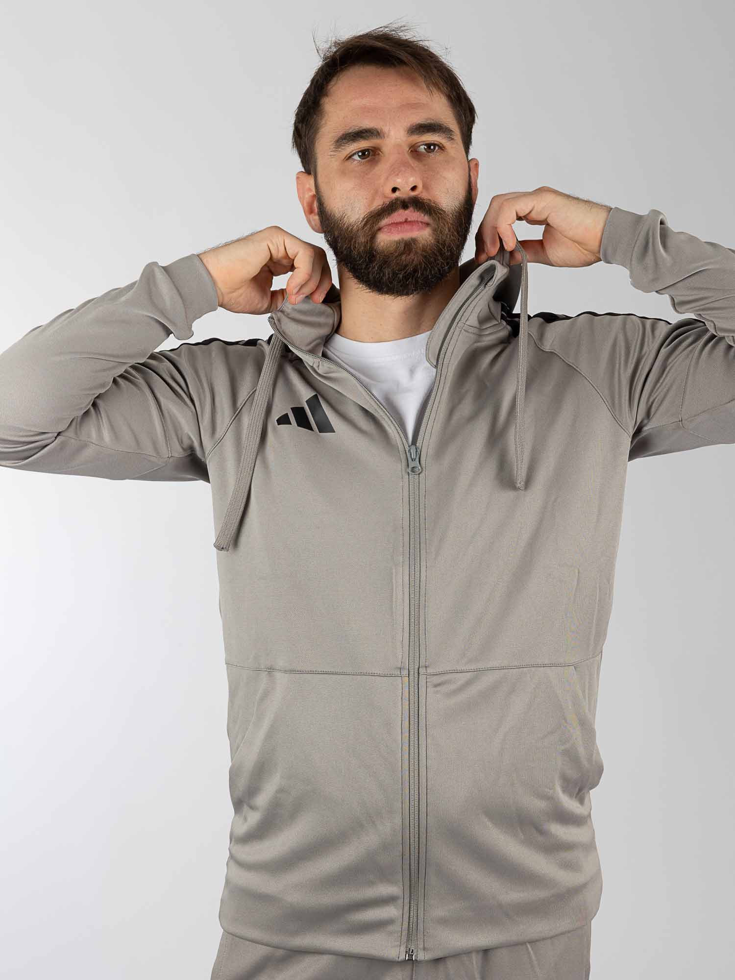 Hoodie, Zip Jacke, Grau, Sportjacke, Kapuze
