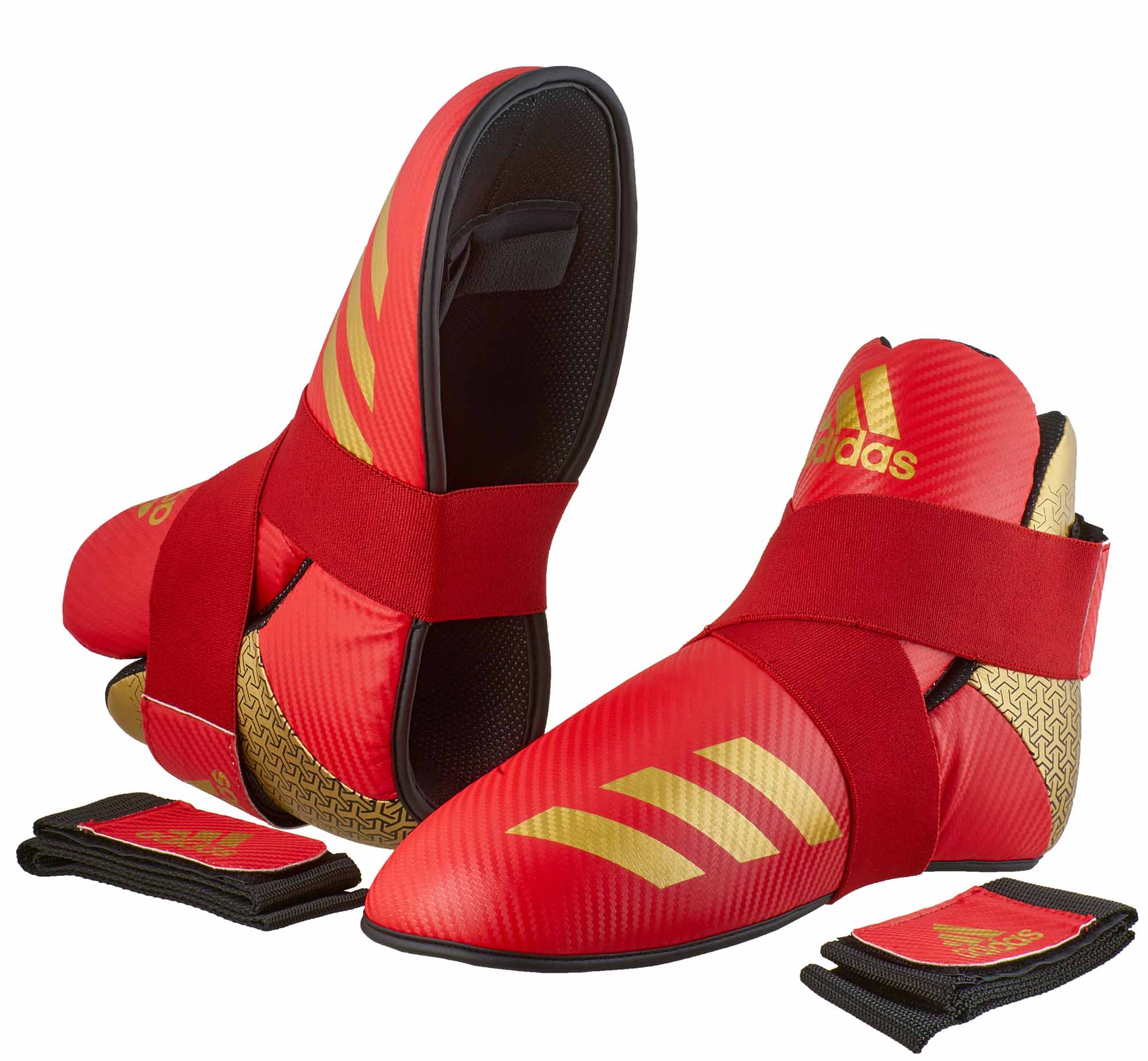 adidas Pro Kickboxing Fußschutz red/gold, adiKBB300HD