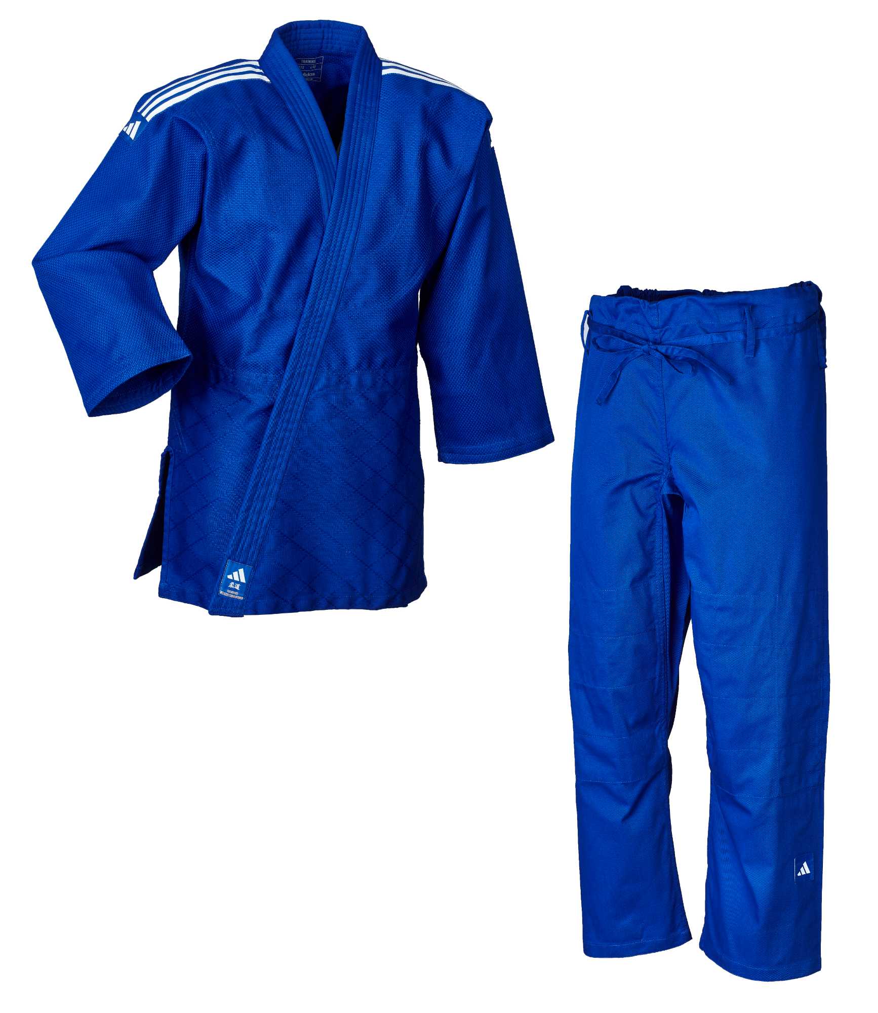 adidas Judo-Anzug "Training" blau/weiße Streifen, J500B