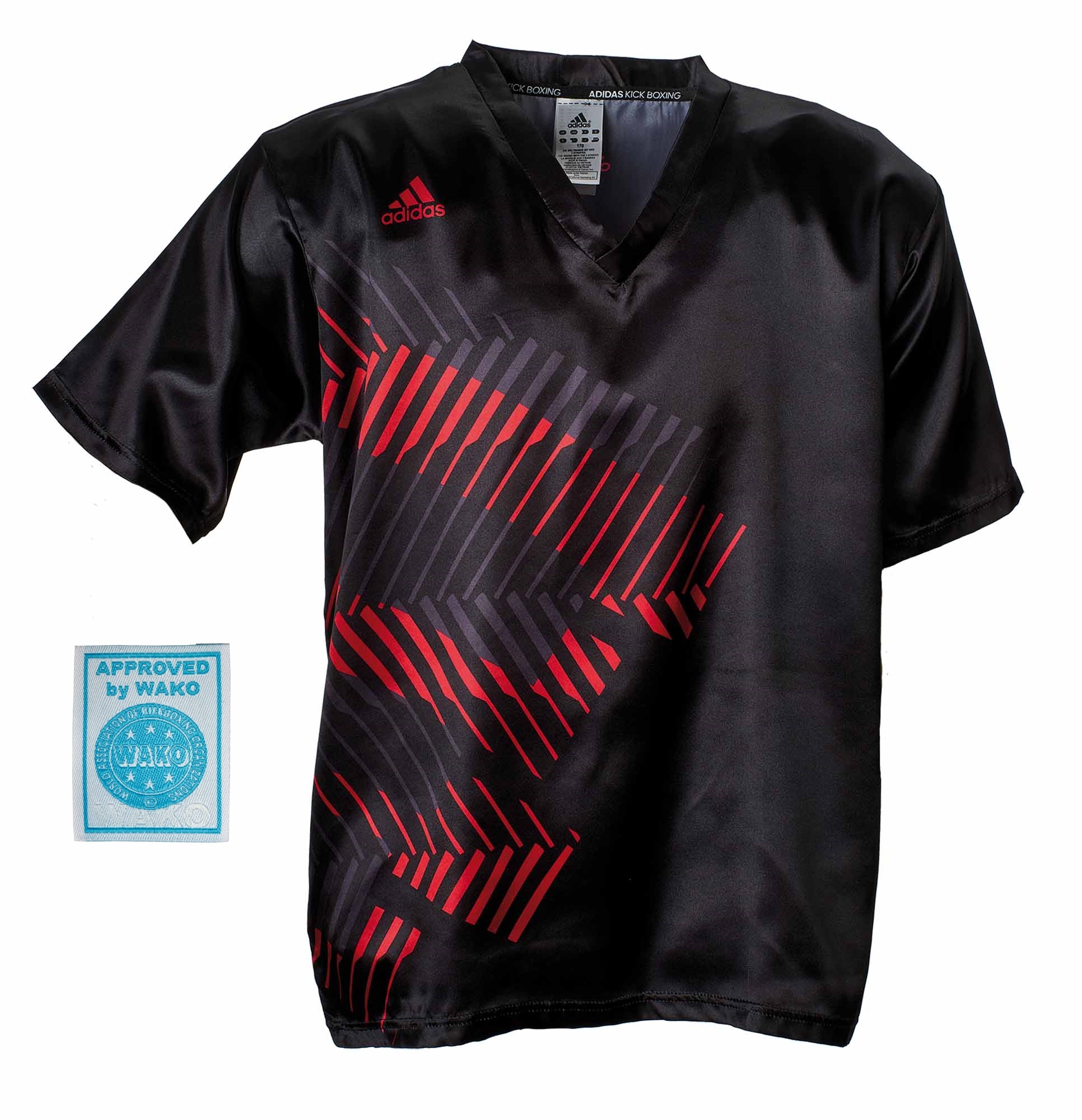 adidas kick boxing shirt adiKBUN300S, black/red