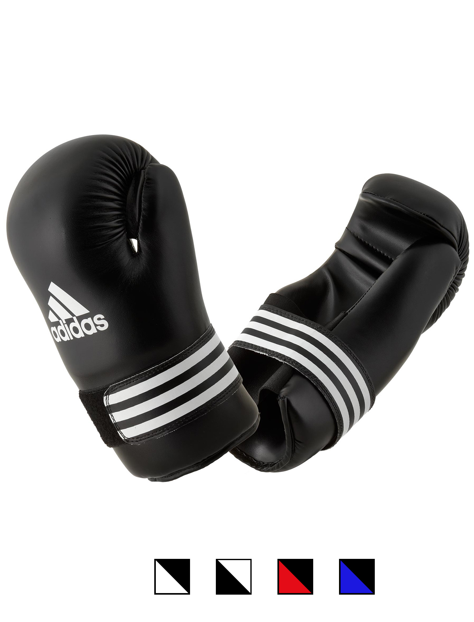 adidas semi contact kick boxing glove ADIBFC01, black/white