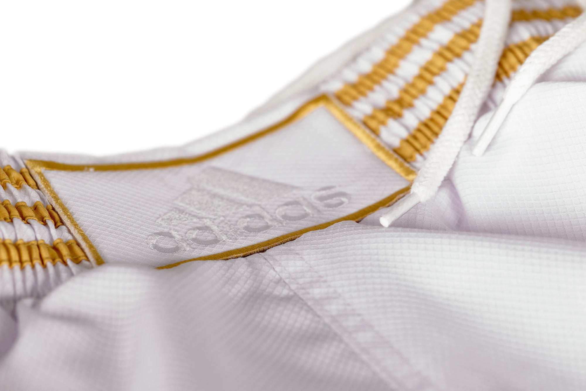 adidas Kick Boxing Shorts white/gold, ADISKB02