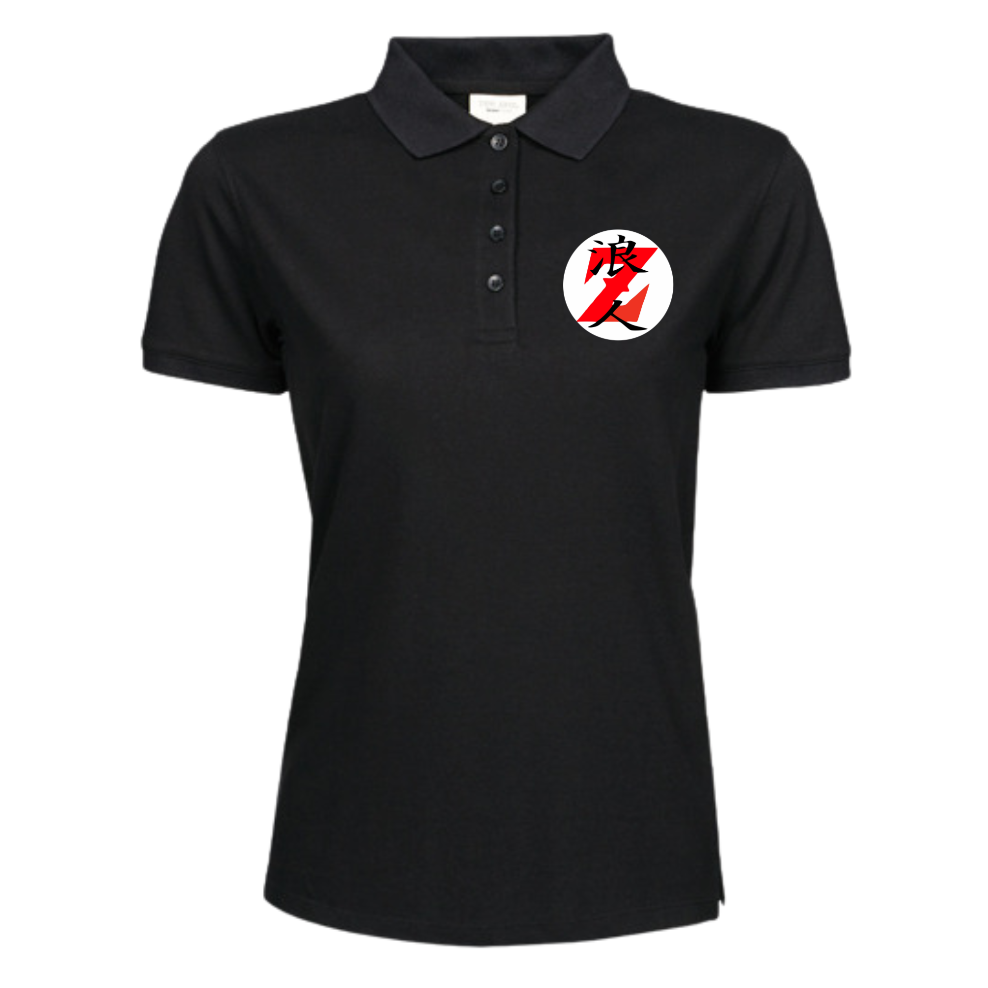 Ladies Heavy Polo Piqué black RoninZ Edition