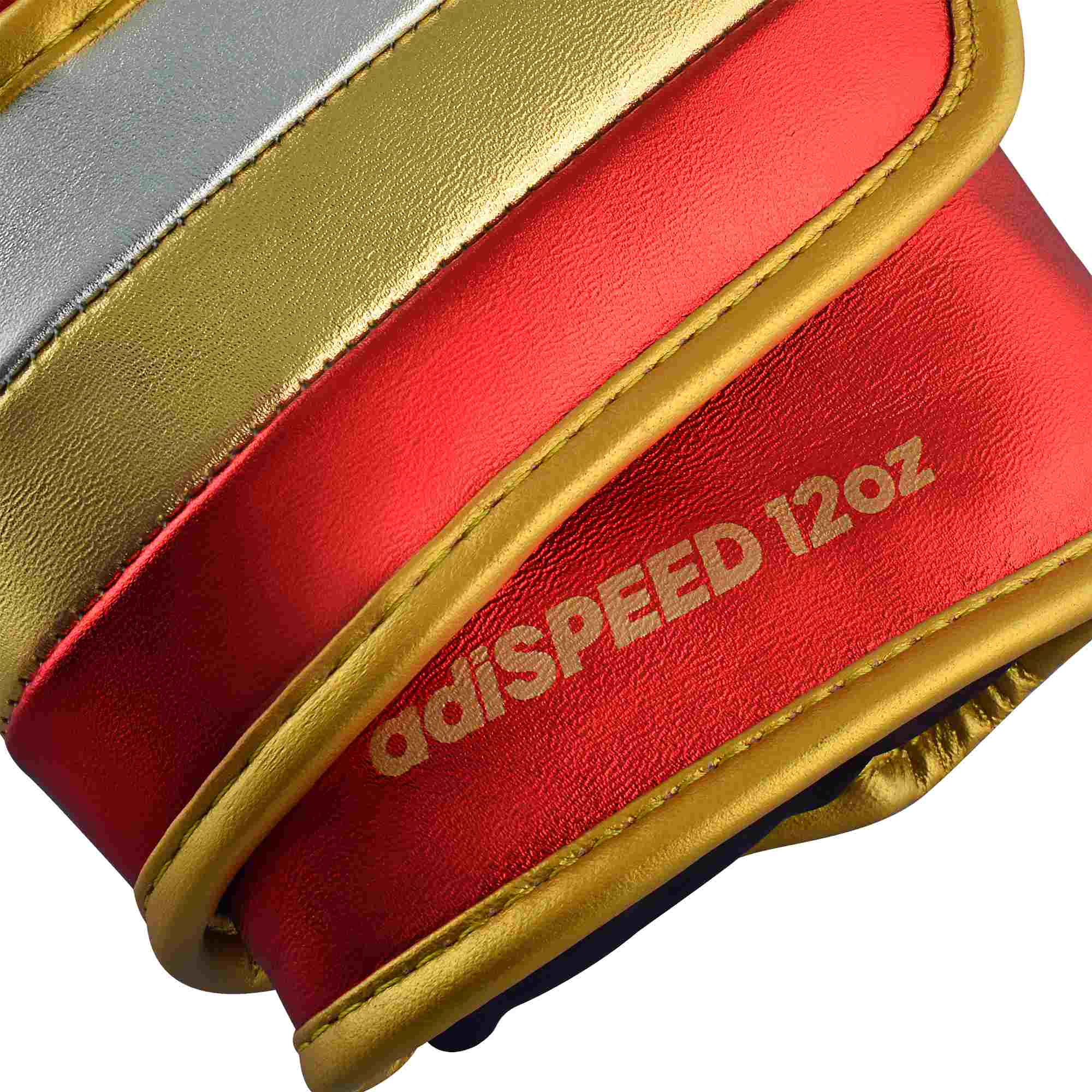 adidas adispeed strap up boxing gloves red metallic/gold, ADISBG501PRO