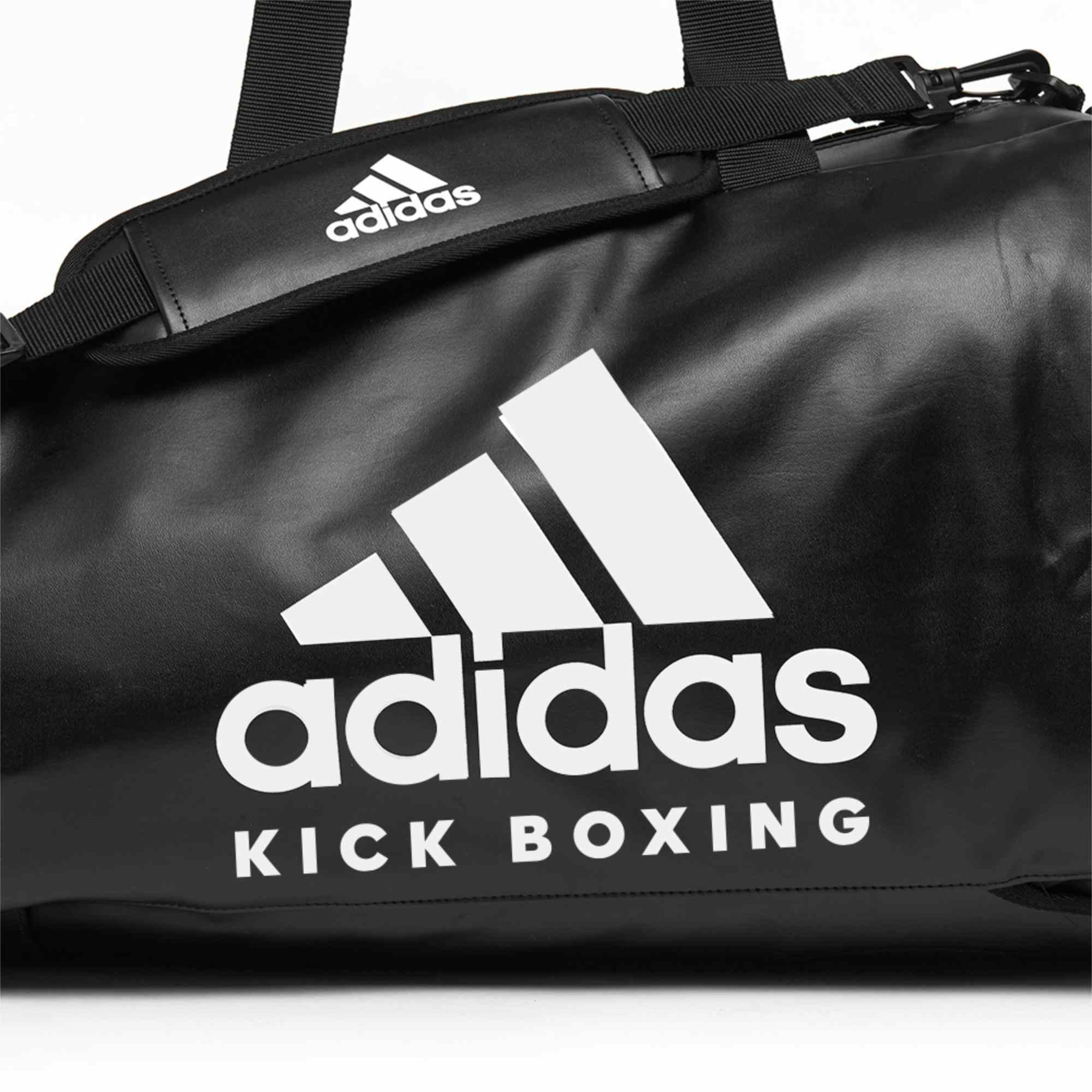 adidas 2in1 Bag "Kickboxing" black/white PU, adiACC051KB