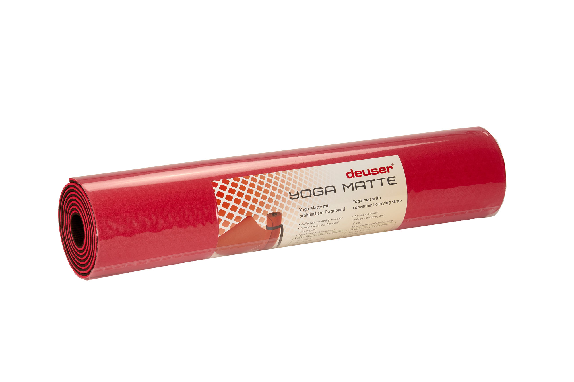 Deuser Yoga Matte rot 121045R