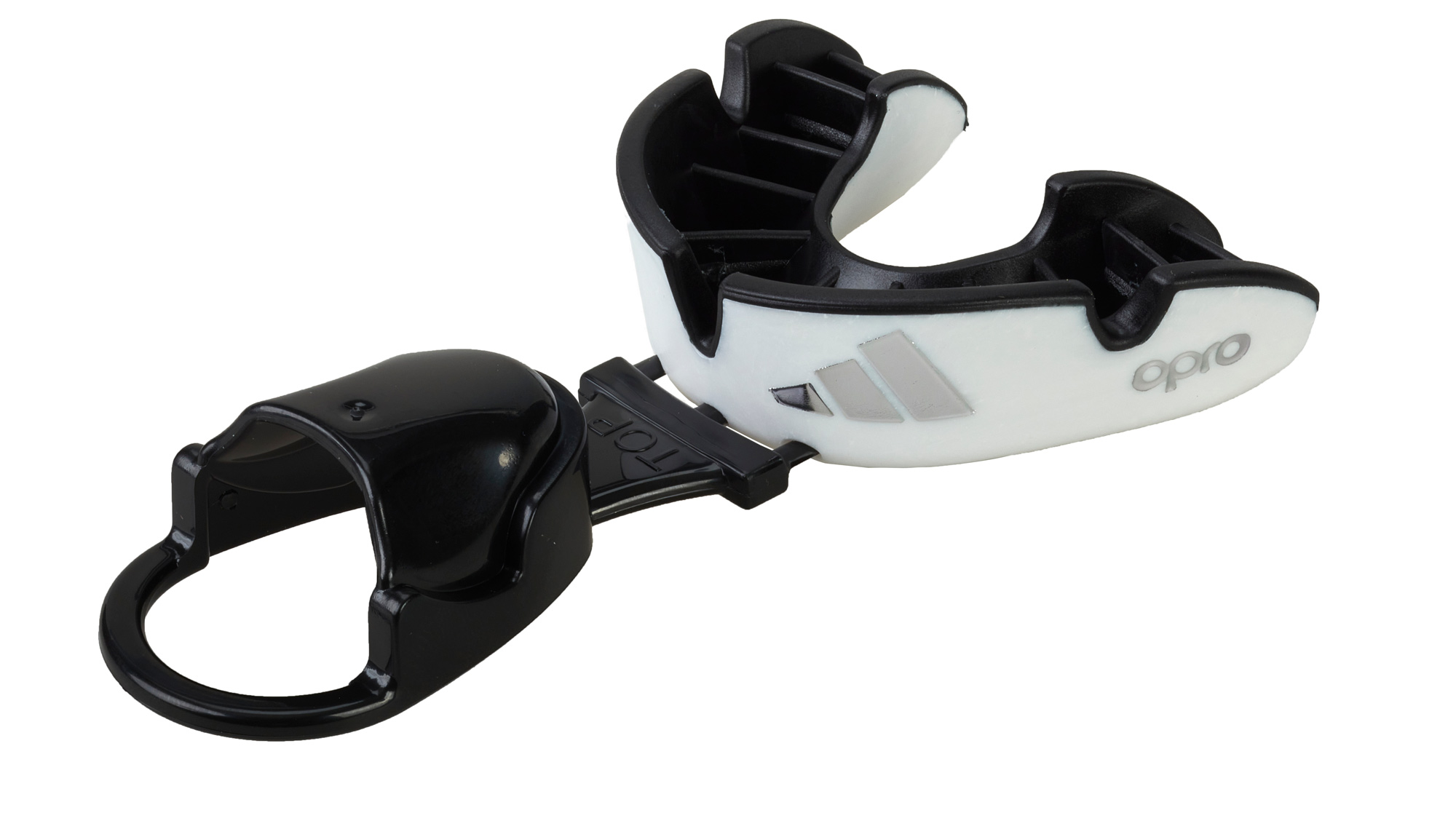 adidas OPRO Mouthguard Argent Senior white/black ADIBP32