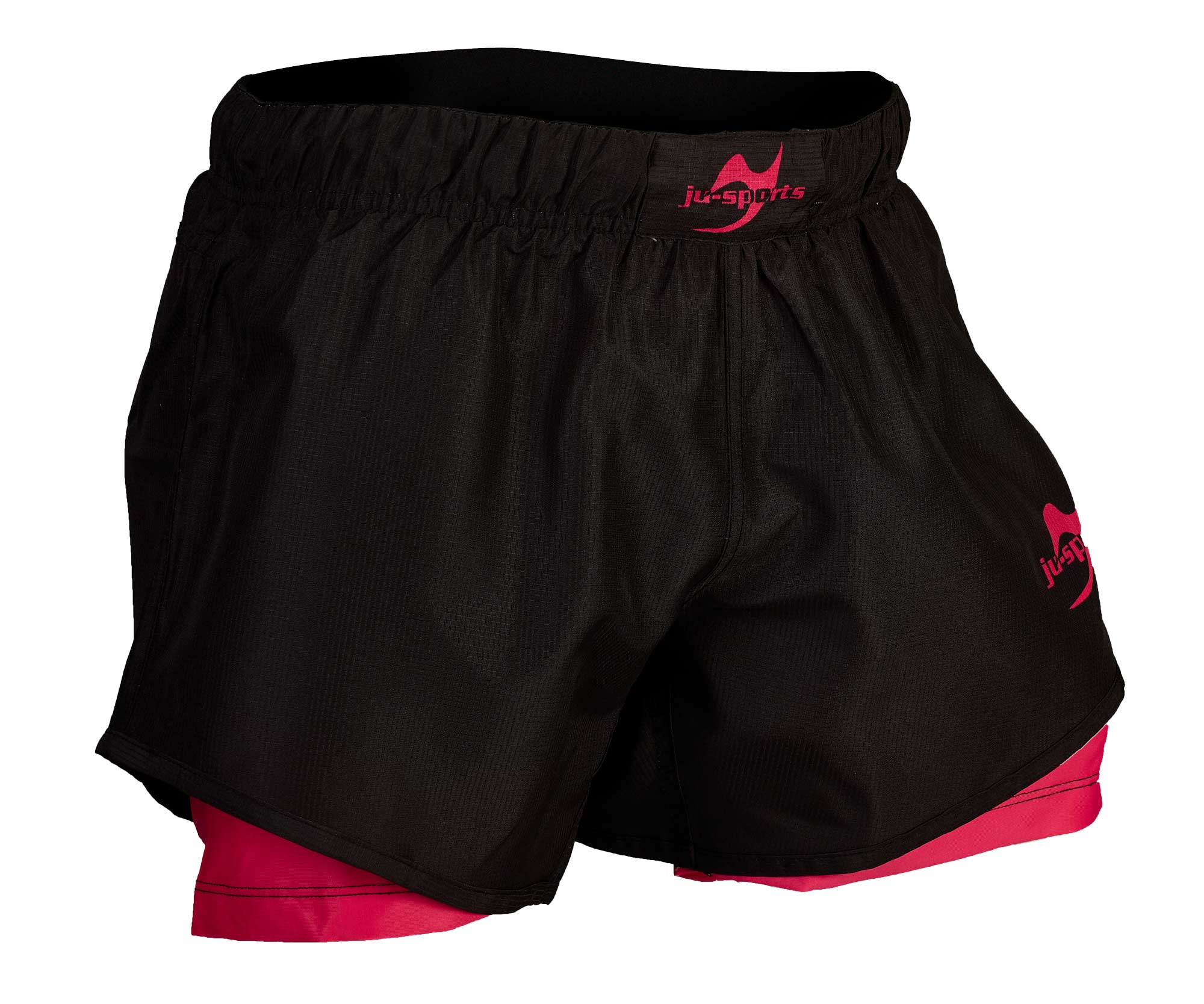 Grappling shorts double lady black/pink