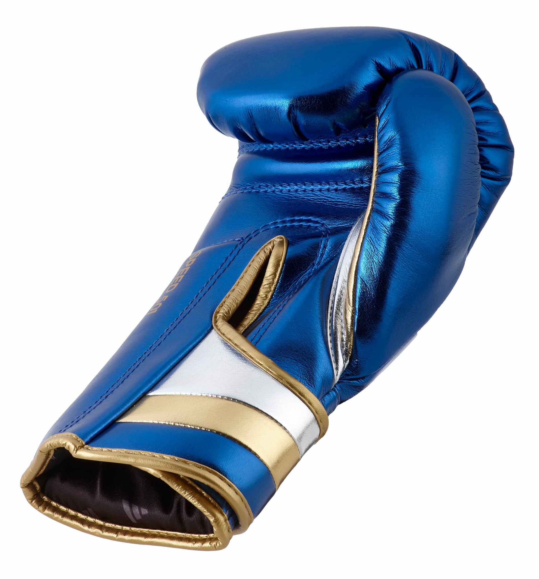 adidas boxing gloves Speed 500 blue/gold microfibre, ADISBG501